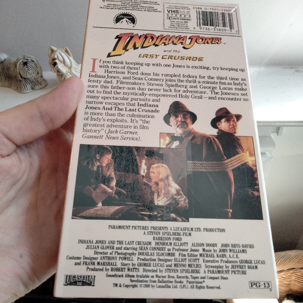 RARE Sealed VHS tape Indiana Jones and the Last Crusade vintage - Picture 4 of 6